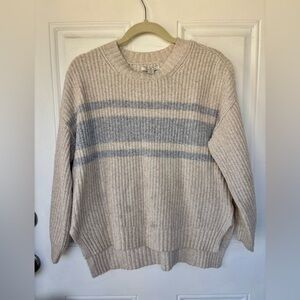 Cozy American Eagle Pullover Sweater Beige Sz PS